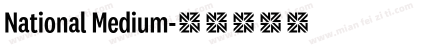 National Medium字体转换